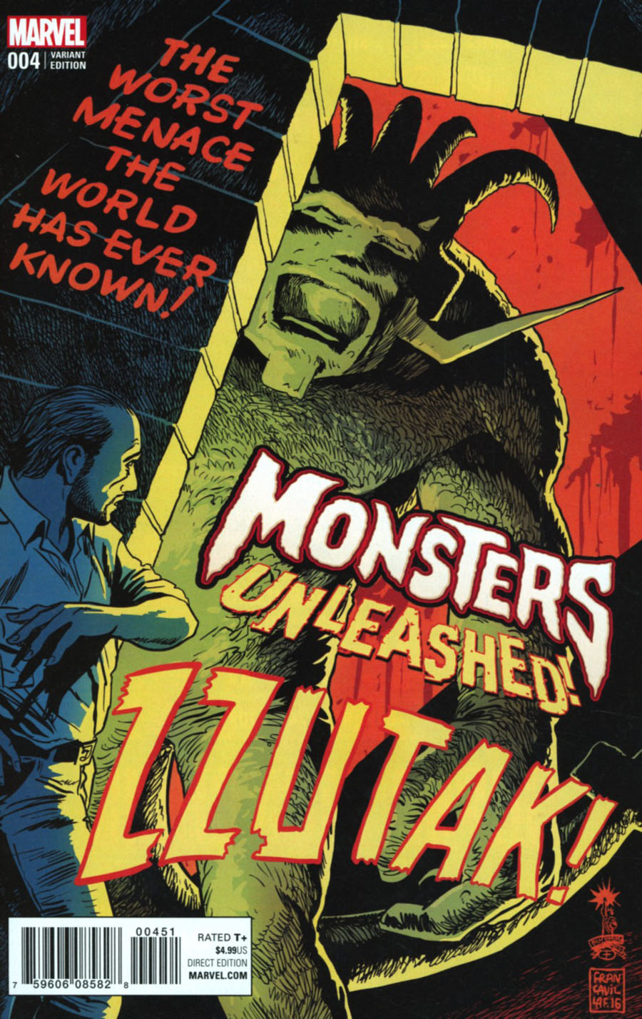 Monsters Unleashed #4 Cover C Variant Francesco Francavilla 1950s Movie Poster Cover