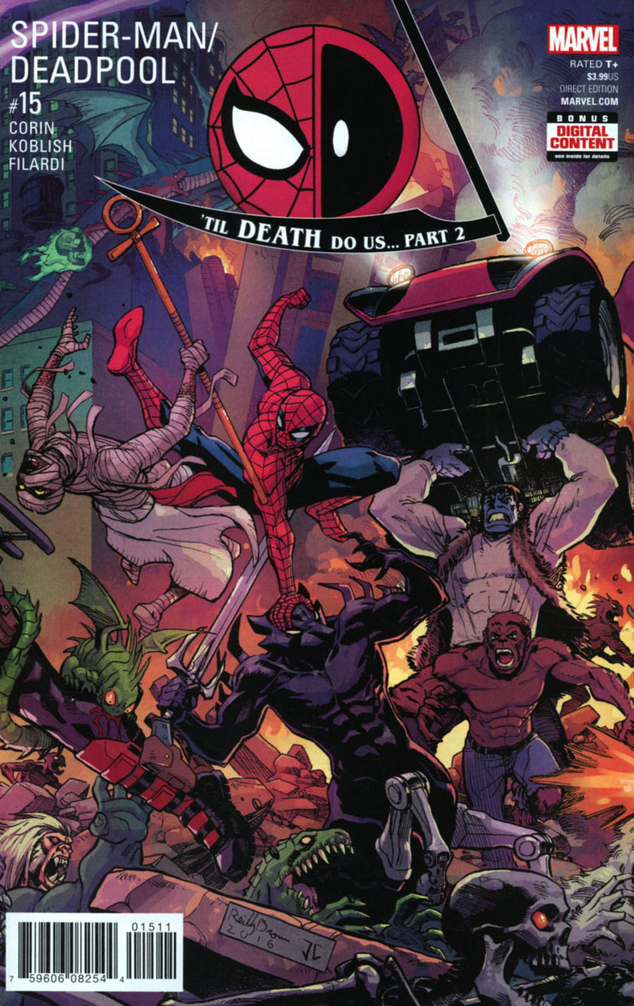 Spider-Man Deadpool #15 Cover A Regular Reilly Brown Cover (Til Death Do Us Part 2)
