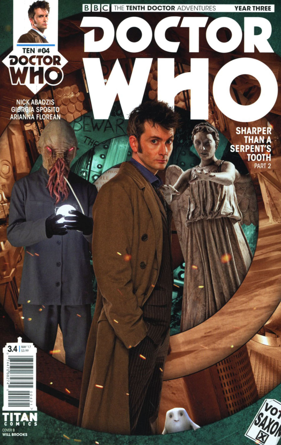 Doctor Who 10th Doctor Year Three #4 Cover B Variant Photo Cover