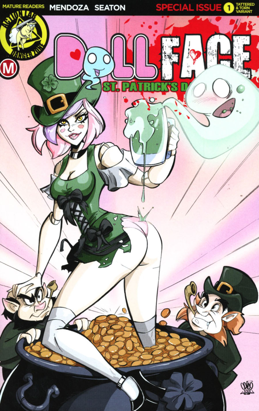 Dollface St Patricks Day Special Cover D Variant Marcelo Trom Pot O Gold Tattered & Torn Cover