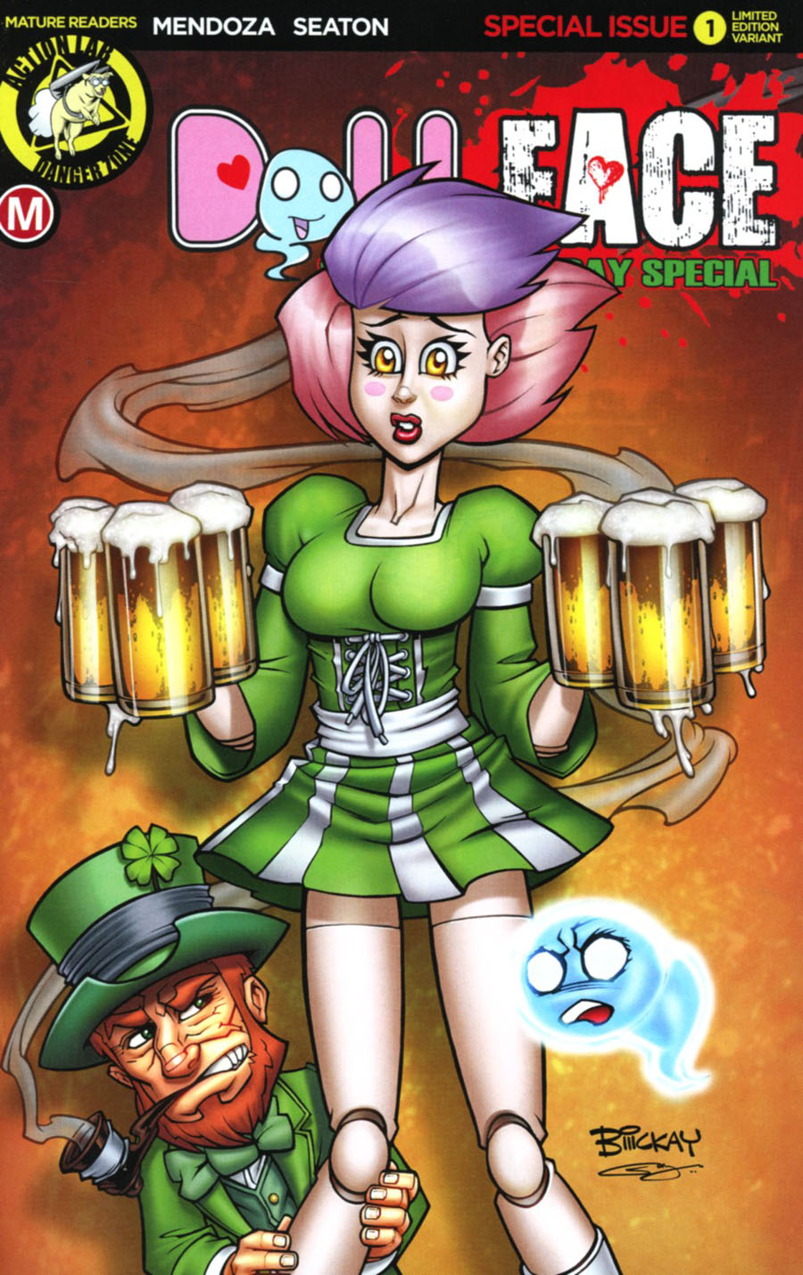 Dollface St Patricks Day Special Cover E Variant Bill McKay St Paddys Day Girl Cover