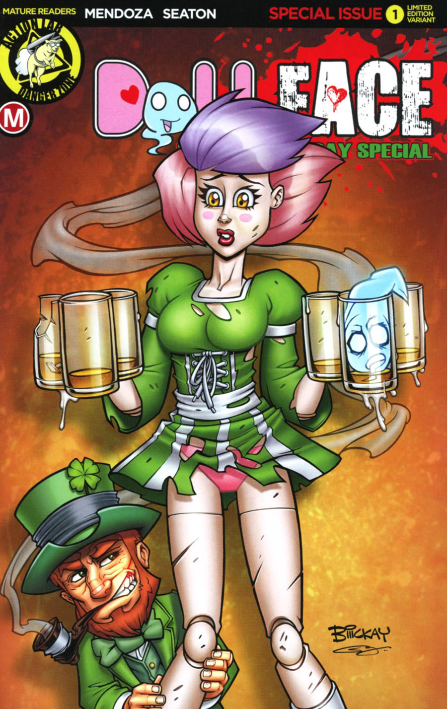 Dollface St Patricks Day Special Cover F Variant Bill McKay St Paddys Day Girl Tattered & Torn Cover