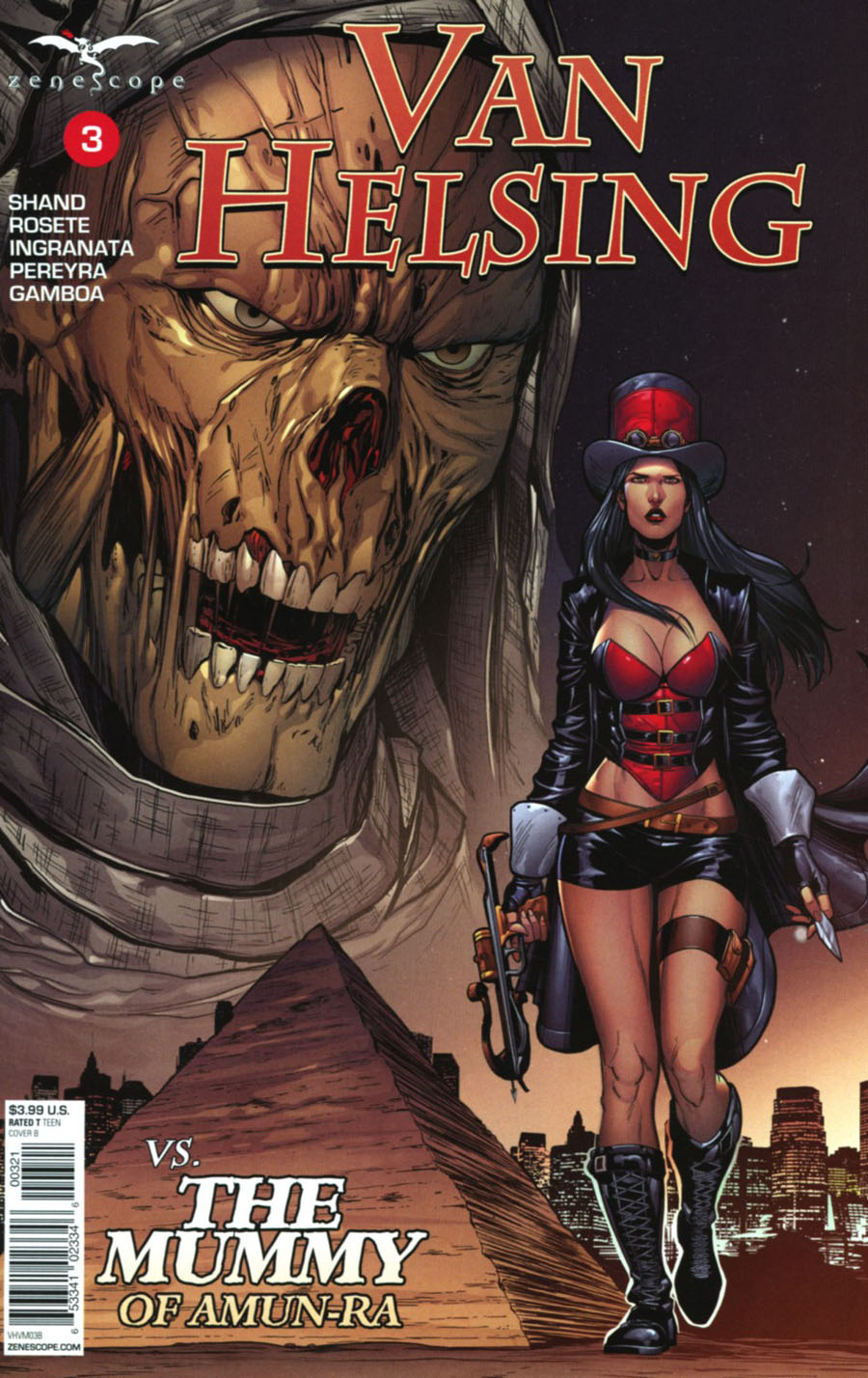 Grimm Fairy Tales Presents Van Helsing vs The Mummy Of Amun-Ra #3 Cover B Marc Rosete