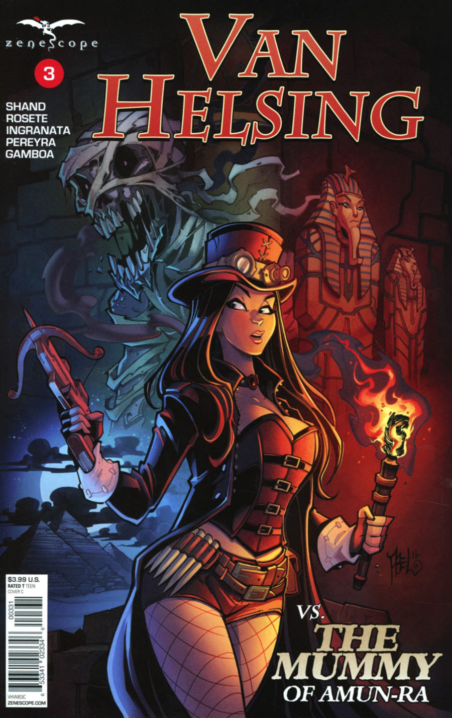 Grimm Fairy Tales Presents Van Helsing vs The Mummy Of Amun-Ra #3 Cover C Martin Abel