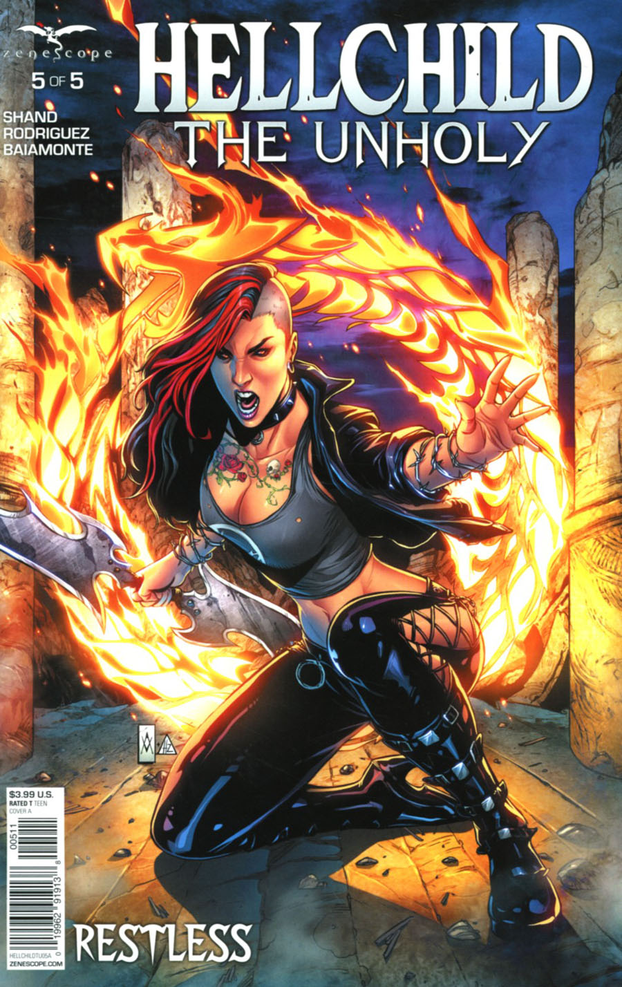 Grimm Fairy Tales Presents Hellchild The Unholy #5 Cover A Ario Murti