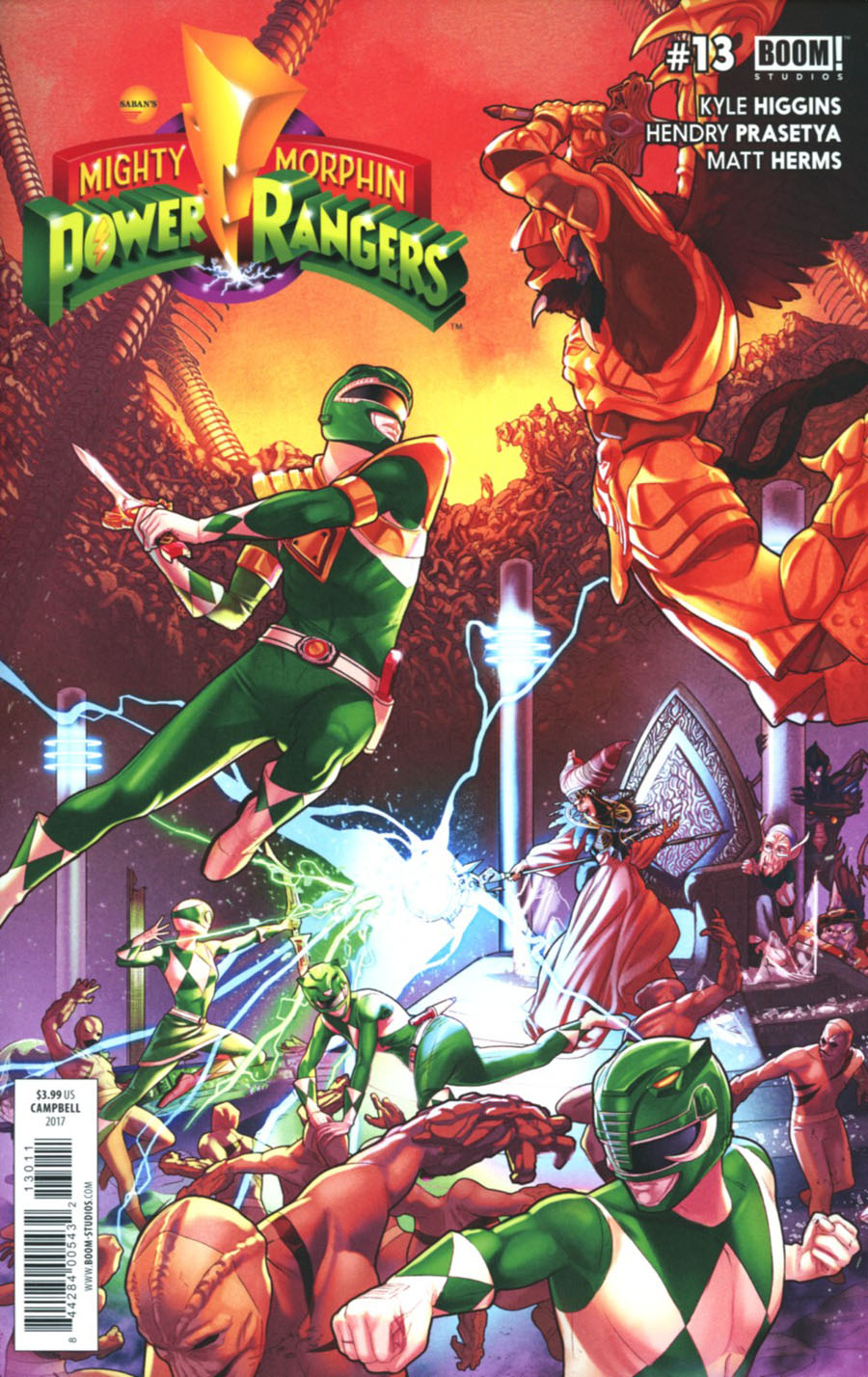 Mighty Morphin Power Rangers (BOOM Studios) #13 Cover A Regular Jamal Campbell Cover