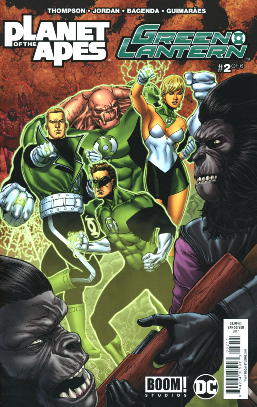 Planet Of The Apes Green Lantern #2 Cover A Regular Ethan Van Sciver Cover