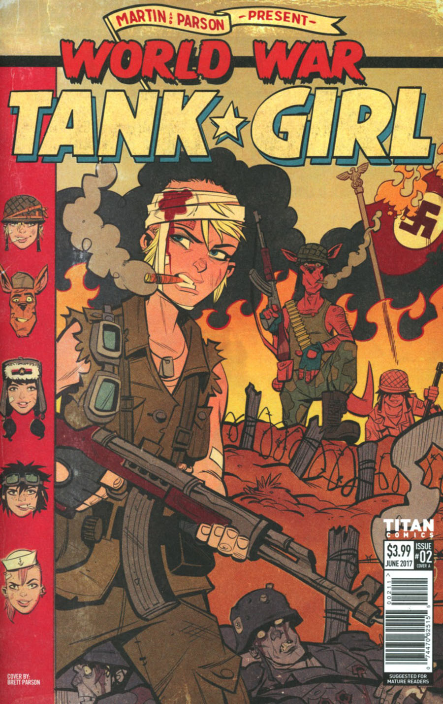 Tank Girl World War Tank Girl #2 Cover A Regular Brett Parson Cover