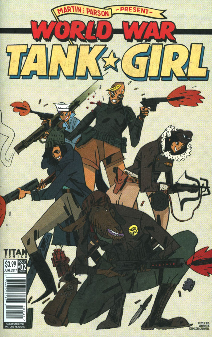 Tank Girl World War Tank Girl #2 Cover D Variant Warwick Johnson Cadwell Cover