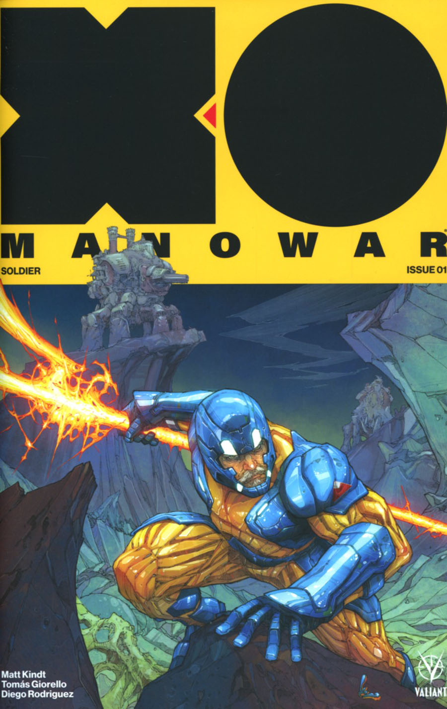 X-O Manowar Vol 4 #1 Cover B Variant Kenneth Rocafort Cover