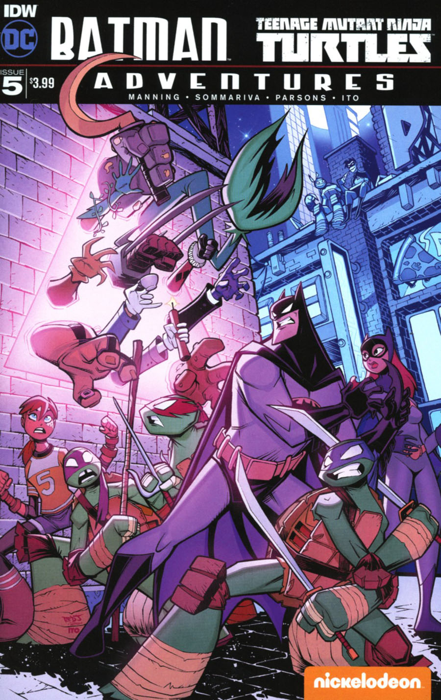 Batman Teenage Mutant Ninja Turtles Adventures #5 Cover A Regular Jon Sommariva Cover