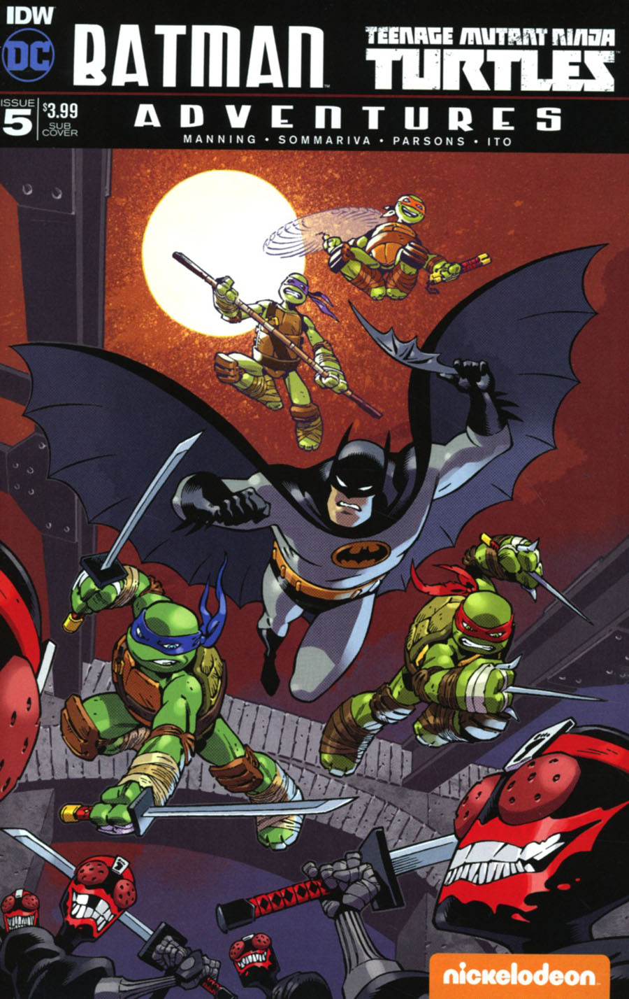 Batman Teenage Mutant Ninja Turtles Adventures #5 Cover B Variant Gabriel Rodriguez Subscription Cover