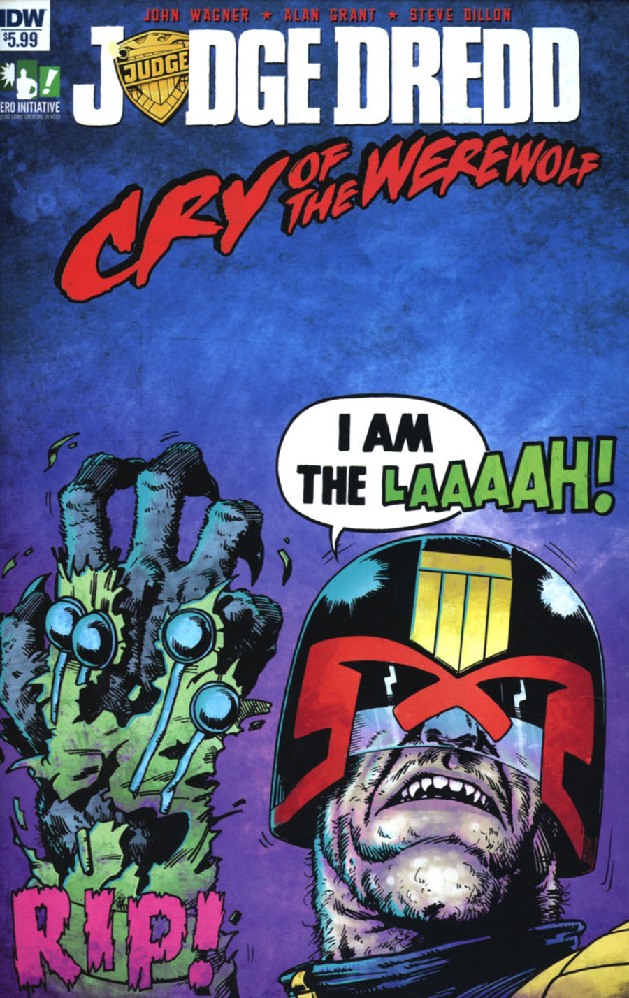 Judge Dredd Cry Of The Werewolf Cover A Regular Steve Dillon Cover