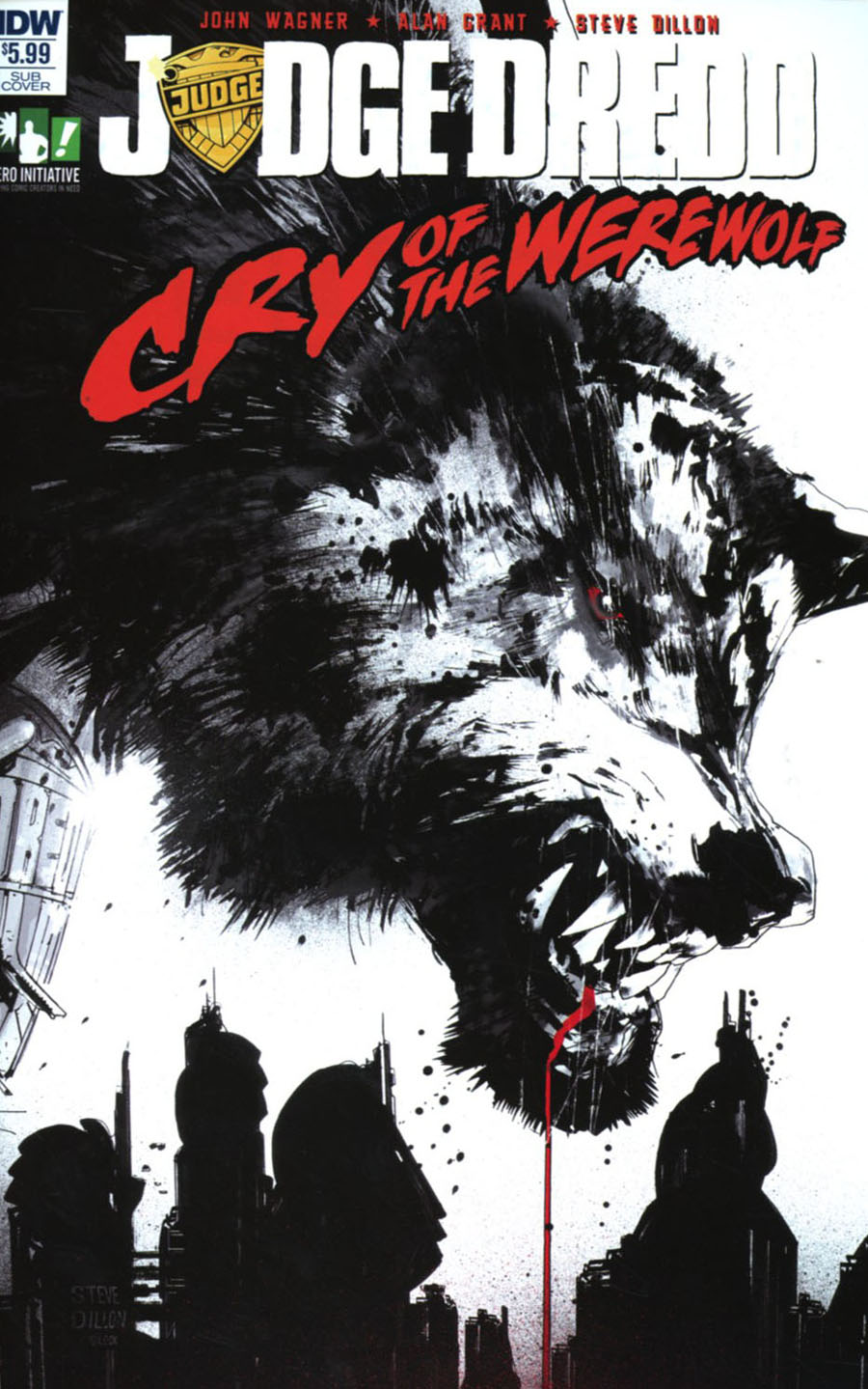 Judge Dredd Cry Of The Werewolf Cover B Variant Jock Subscription Cover