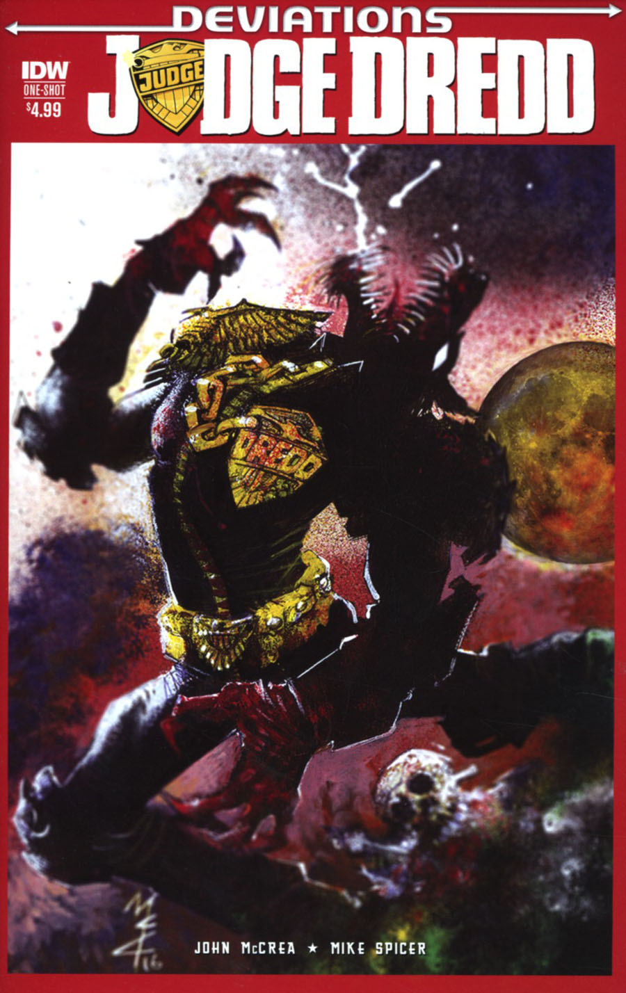 Judge Dredd Deviations One Shot Cover A Regular John McCrea Cover