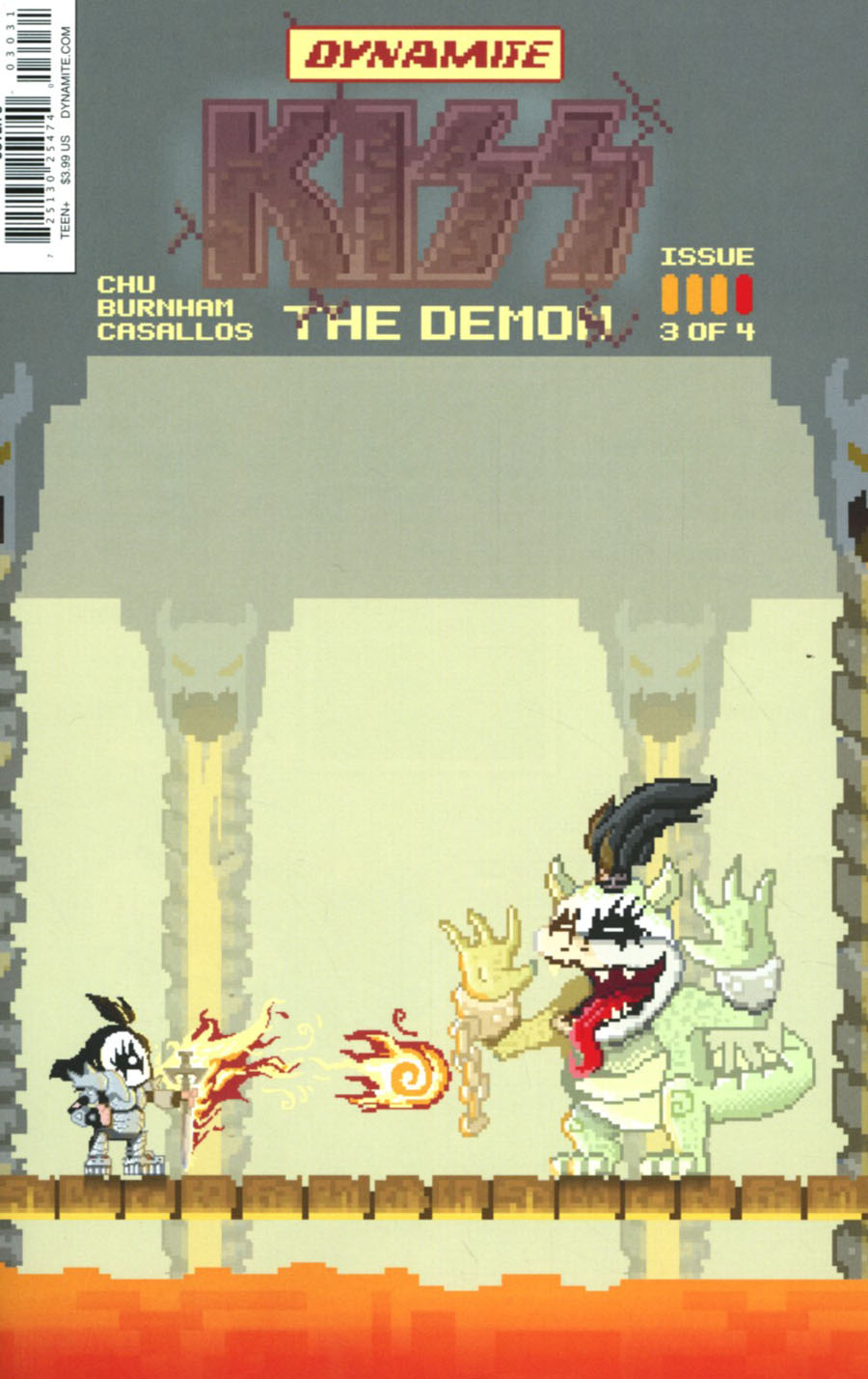 KISS The Demon #3 Cover C Variant Michael Adams 8-Bit Cover