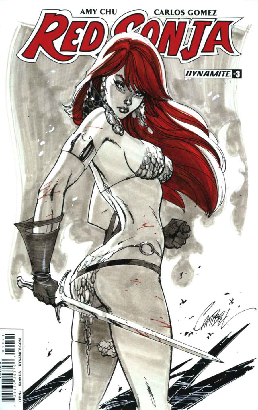 Red Sonja Vol 7 #3 Cover B Variant J Scott Campbell Cover
