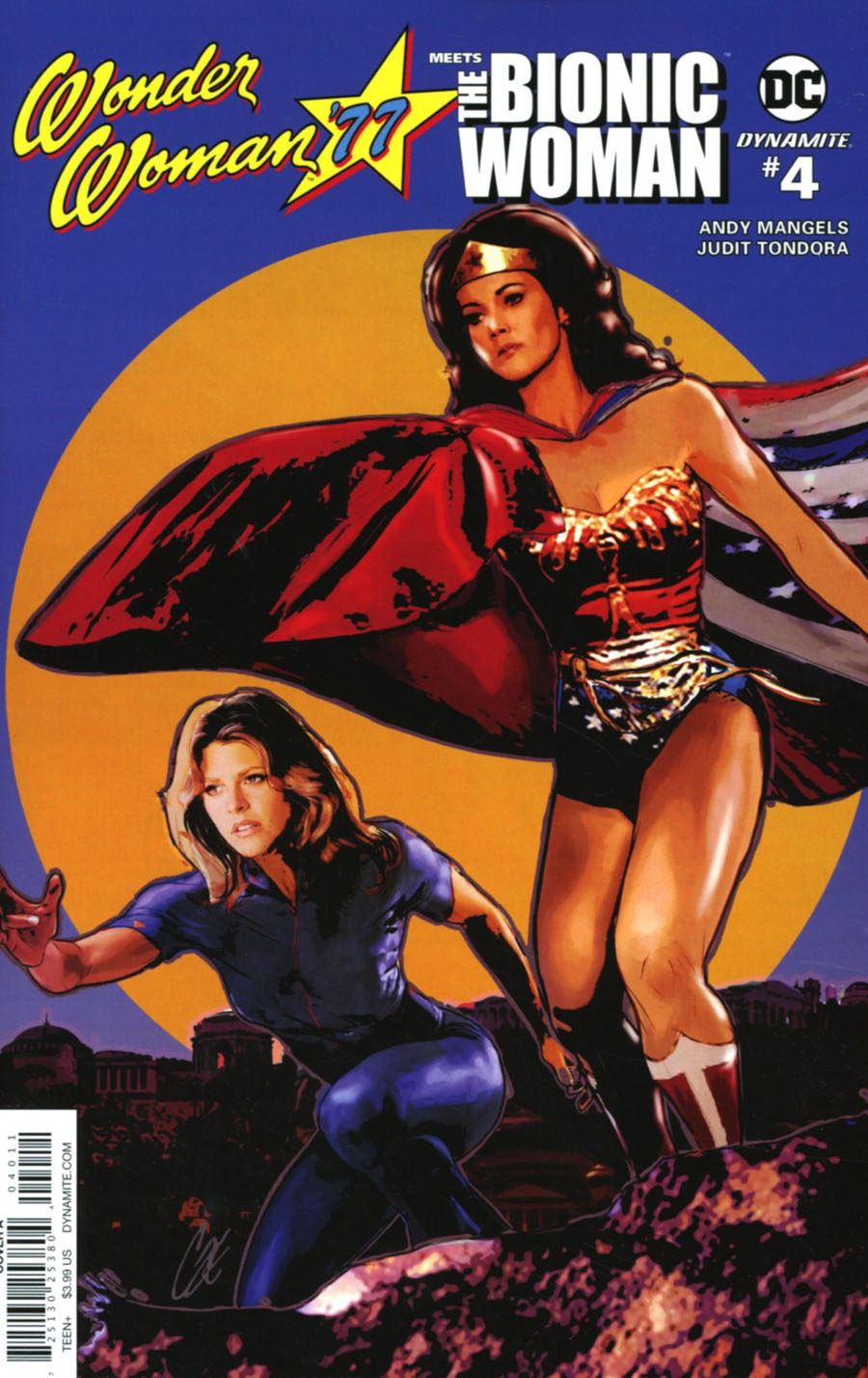 Wonder Woman 77 Meets The Bionic Woman #4 Cover A Regular Cat Staggs Cover