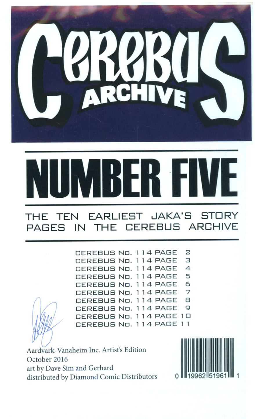 Cerebus Archive Artists Edition Vol 5 TP
