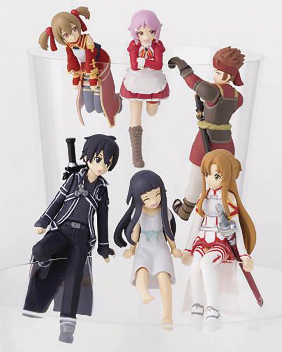 Sword Art Online Putito Series Trading Figures 8-Piece Display