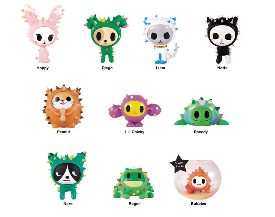 tokidoki Cactus Pets Mini Figure Blind Mystery Box 16-Piece Display