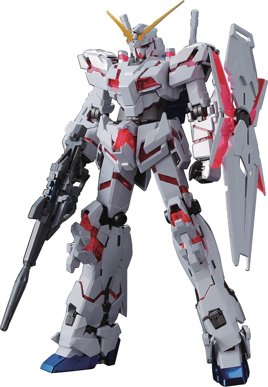 Gundam Master Grade 1/100 Kit -  Unicorn Gundam Red/Green Twin Frame Edition Titanium Finish