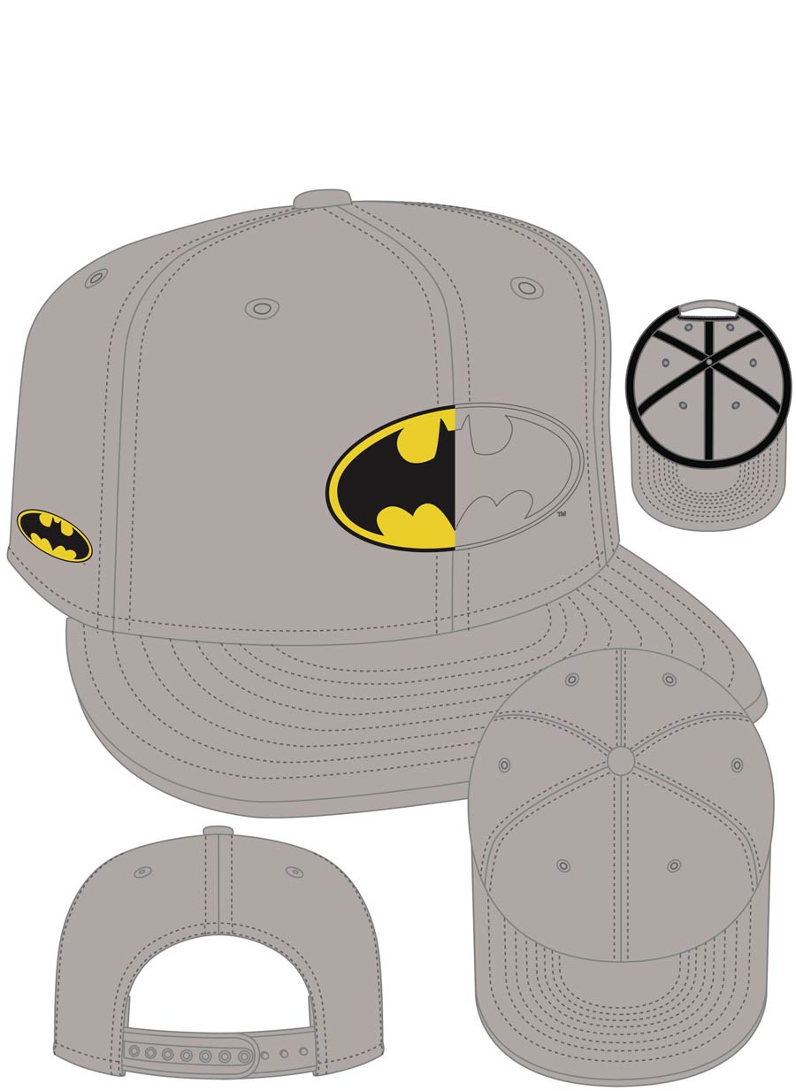 Batman Symbol Split Side Snapback Cap