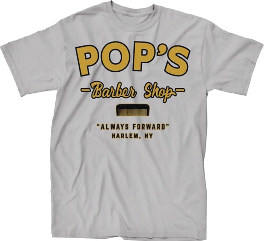 Luke Cage Pops Barber Shop Previews Exclusive Heather Grey T-Shirt Large