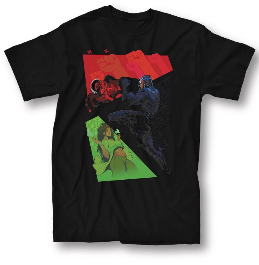 Marvel Black Panther World Of Wakanda #1 Black T-Shirt Large