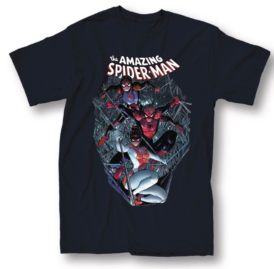 Marvel Amazing Spider-Man Renew Your Vows Vol 2 #1 Navy T-Shirt Large