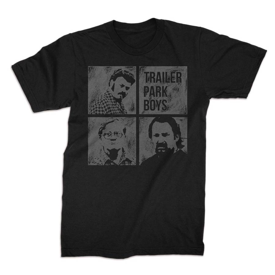 Trailer Park Boys Boxes Black T-Shirt Large