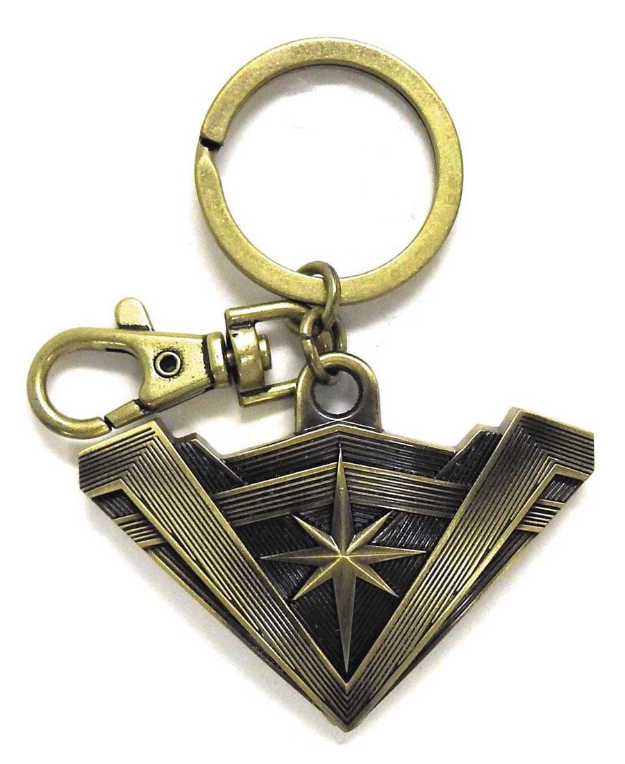 Batman v Superman Dawn Of Justice Wonder Woman Tiara Brass Pewter Keyring
