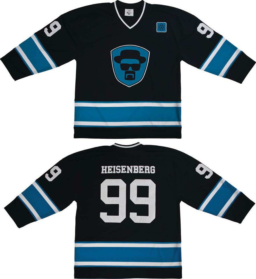 Breaking Bad Heisenberg Black & Blue Hockey Jersey Small