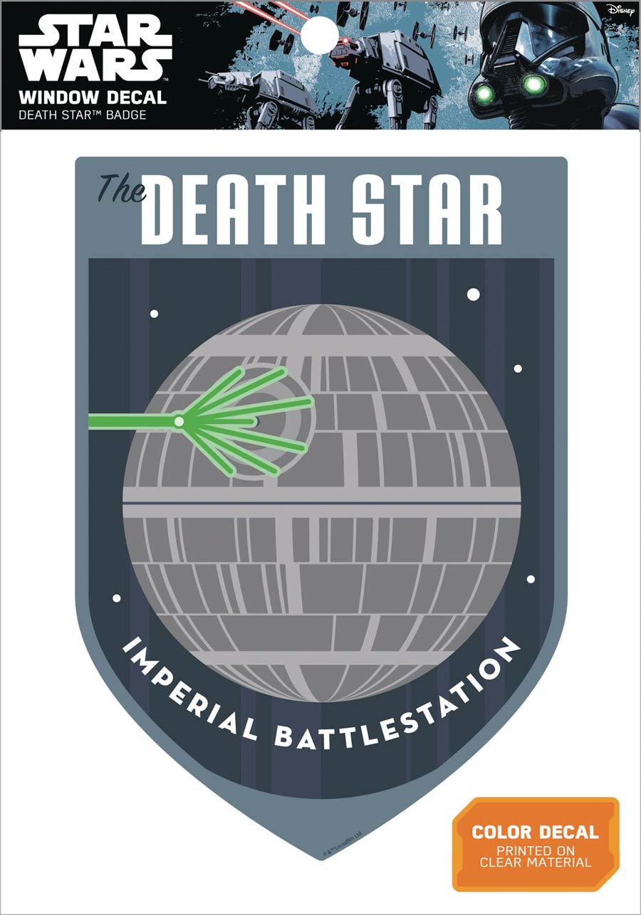 Star Wars Window Decal - Death Star Badge