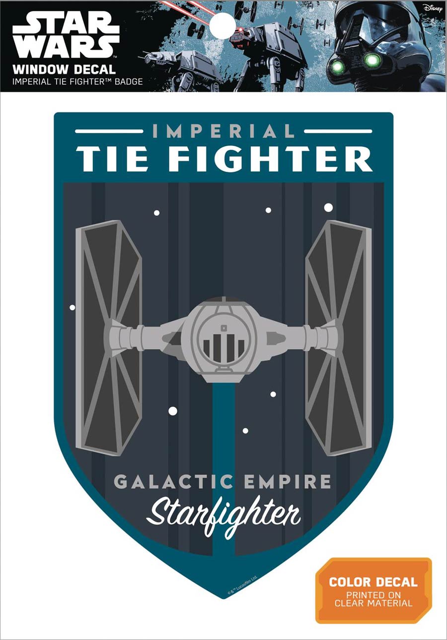 Star Wars Window Decal - Imperial TIE Fighter Badge