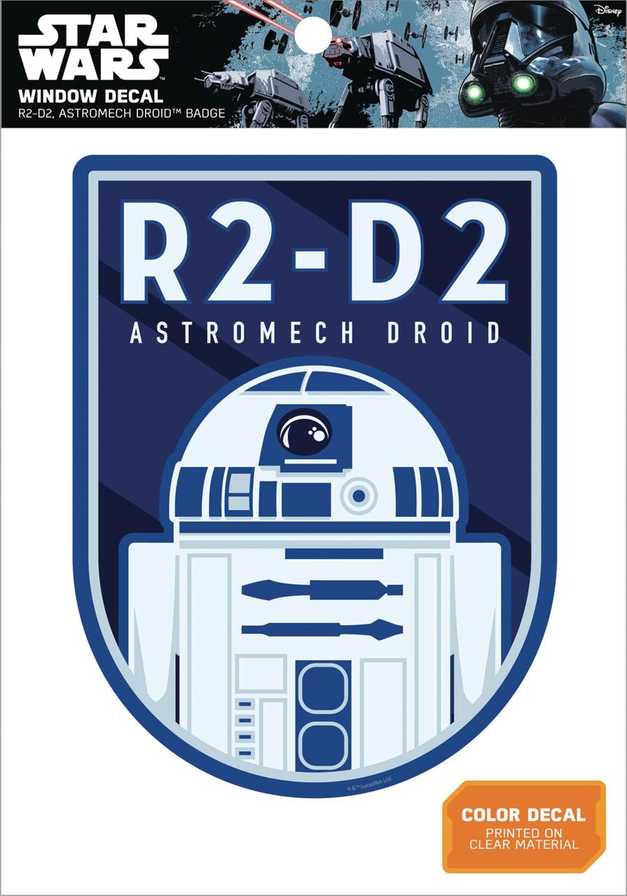Star Wars Window Decal - R2-D2 Astromech Droid Badge