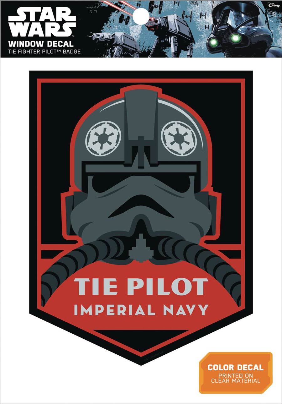 Star Wars Window Decal - TIE Pilot Imperial Navy Badge
