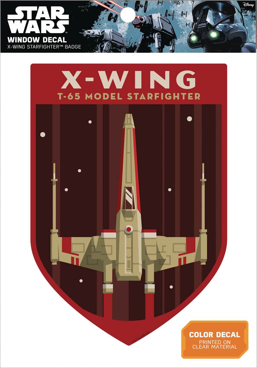 Star Wars Window Decal - X-Wing Starfighter Badge