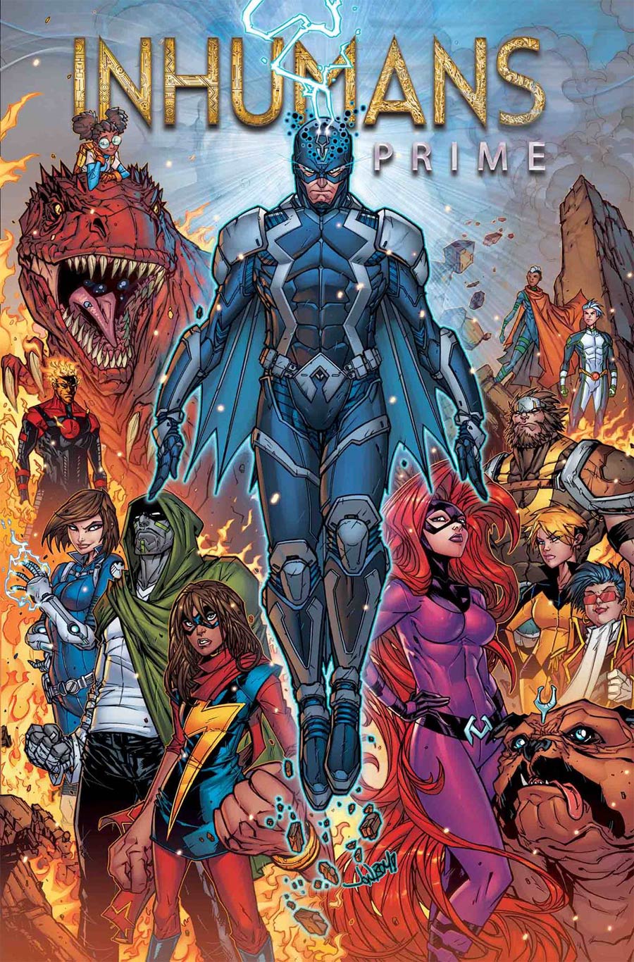 Inhumans Prime #1 By Jonboy Meyers Poster