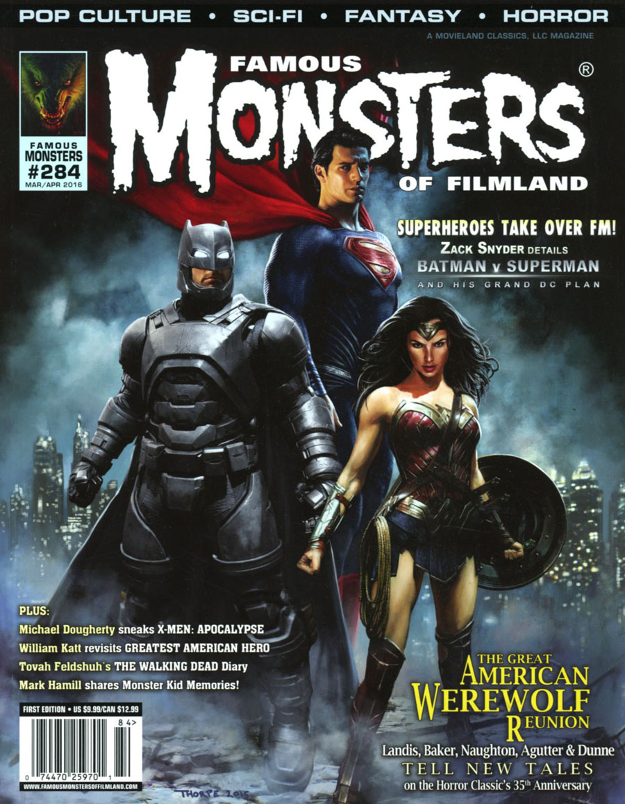 Famous Monsters Of Filmland #284 Batman v Superman Dawn Of Justice Variant Cover