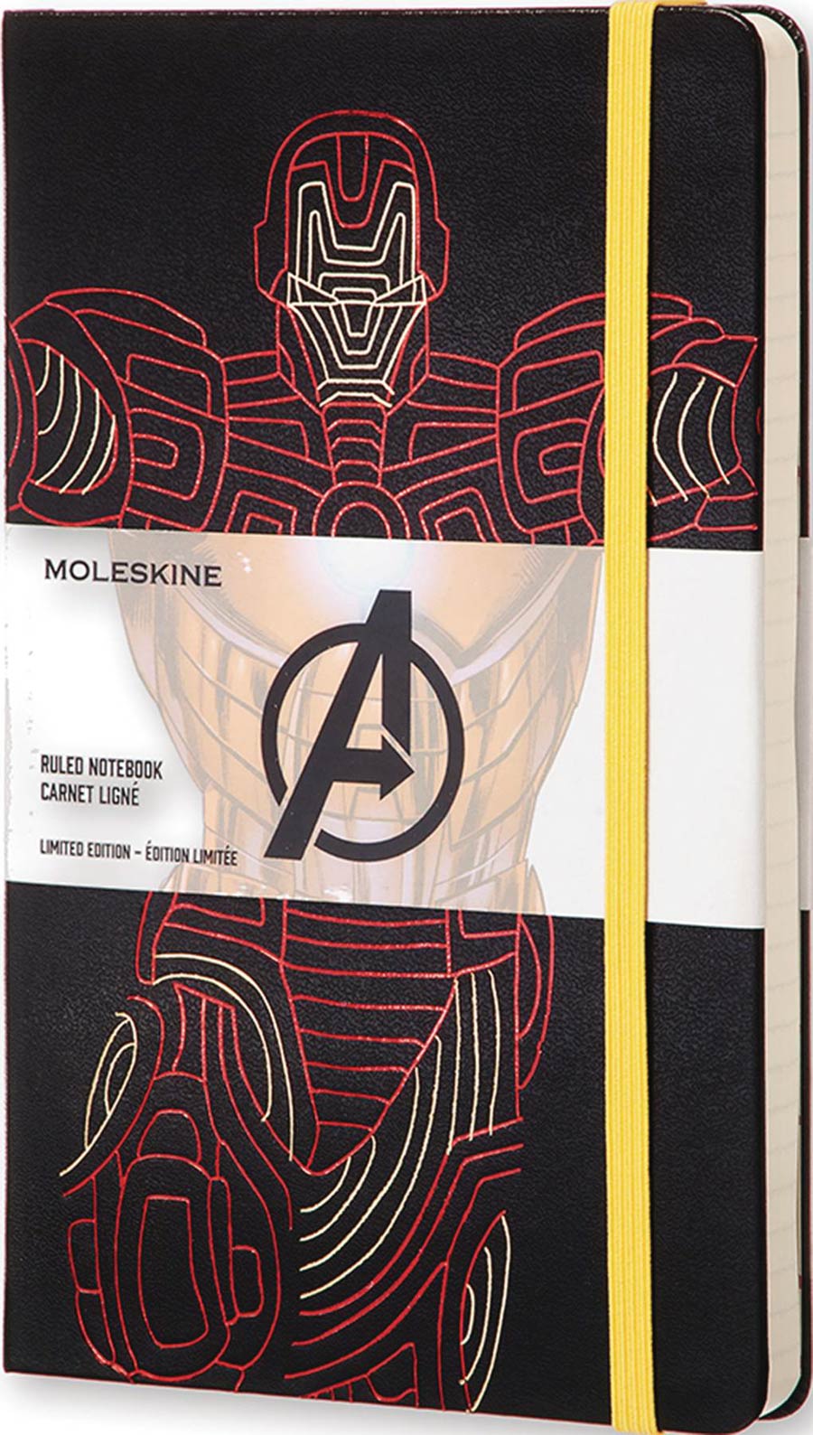 Moleskine Avengers Ruled Large Notebook - Iron Man