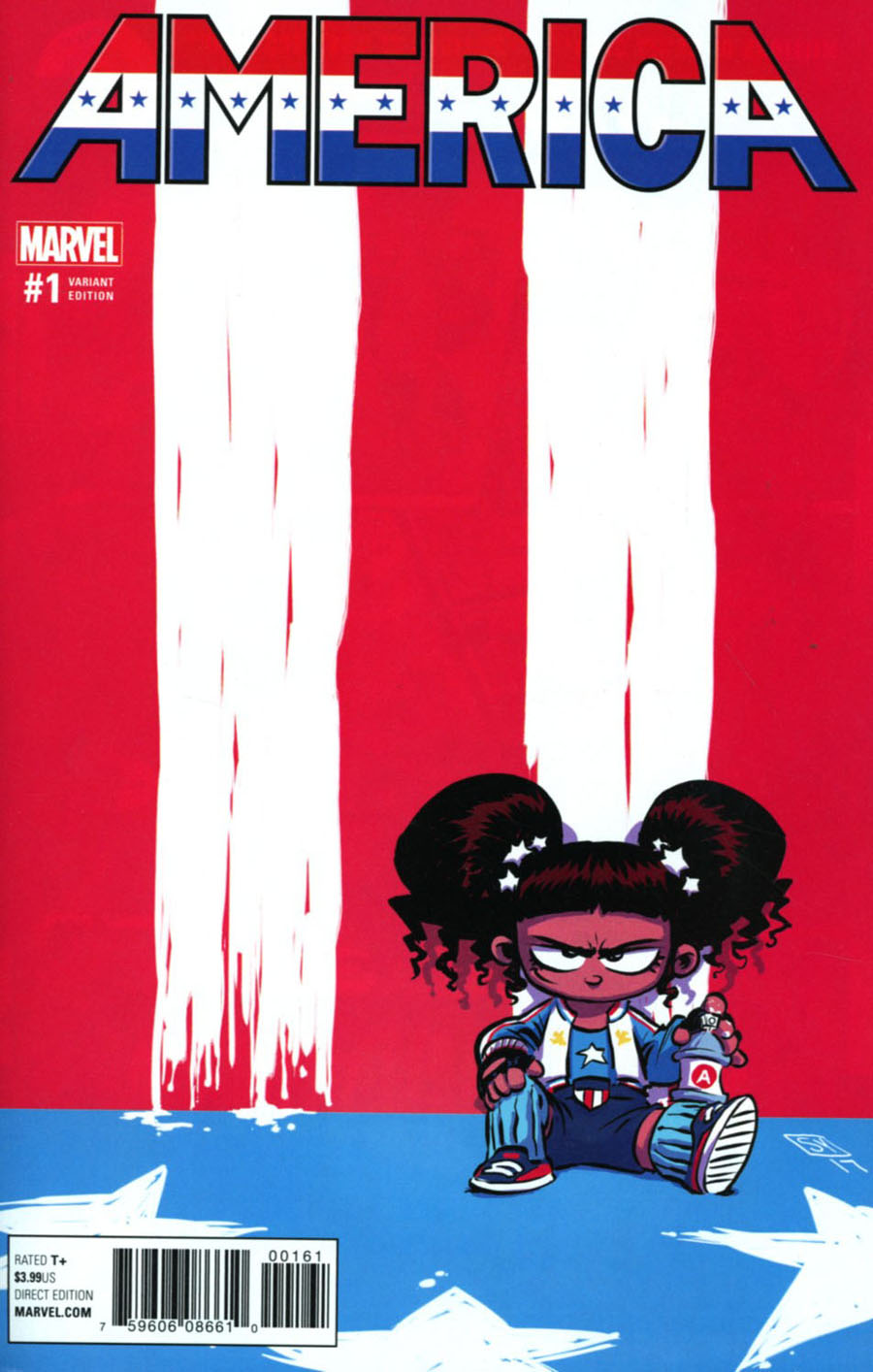 America #1 Cover D Variant Skottie Young Baby Cover