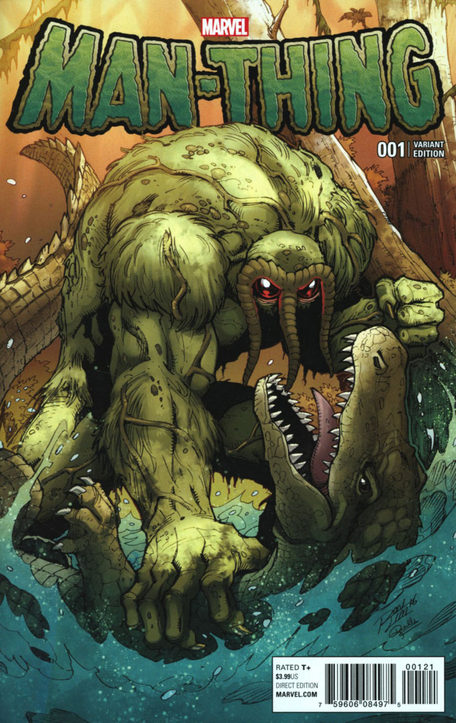 Man-Thing Vol 5 #1 Cover B Variant Ron Lim Man-Thing And The Marvel Universe Cover