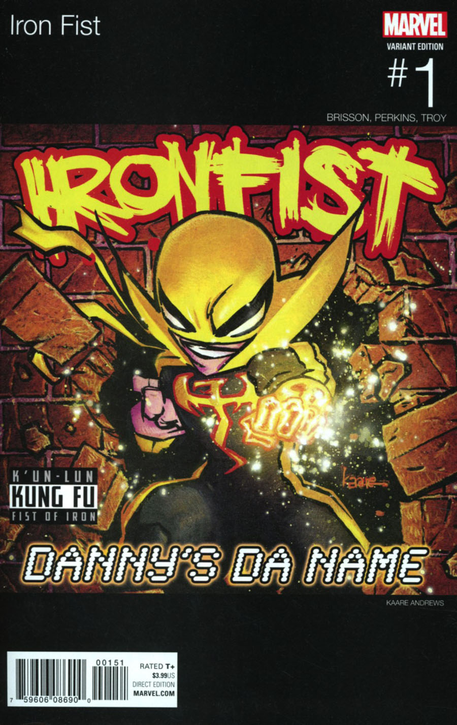 Iron Fist Vol 5 #1 Cover D Variant Kaare Andrews Marvel Hip-Hop Cover