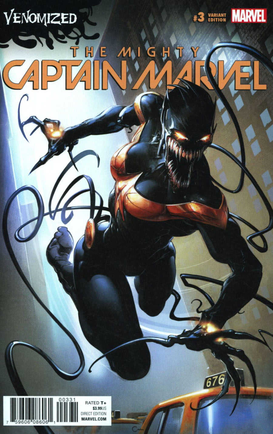 Mighty Captain Marvel #3 Cover B Variant Clayton Crain Venomized Cover