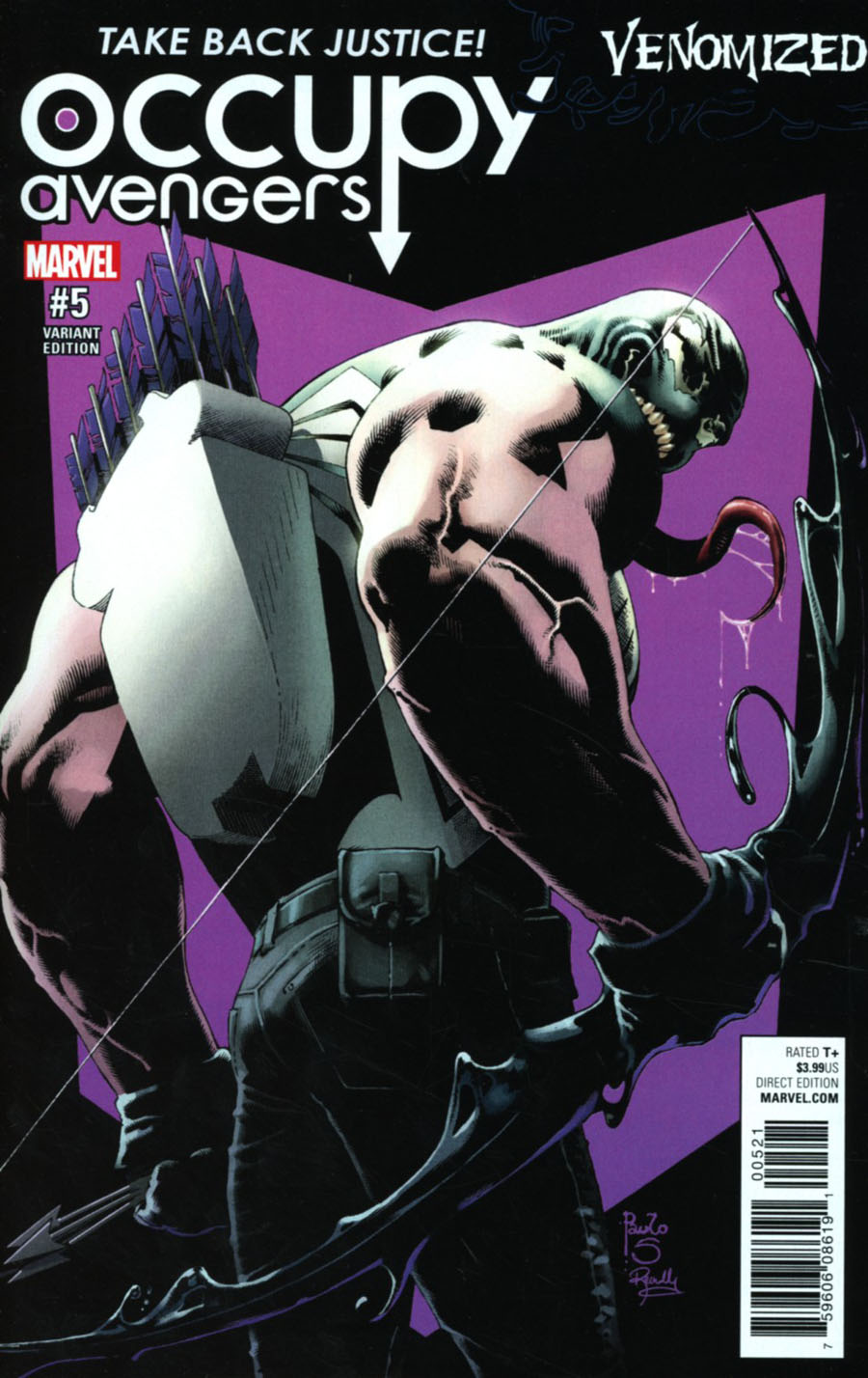 Occupy Avengers #5 Cover B Variant Paulo Siqueira Venomized Cover