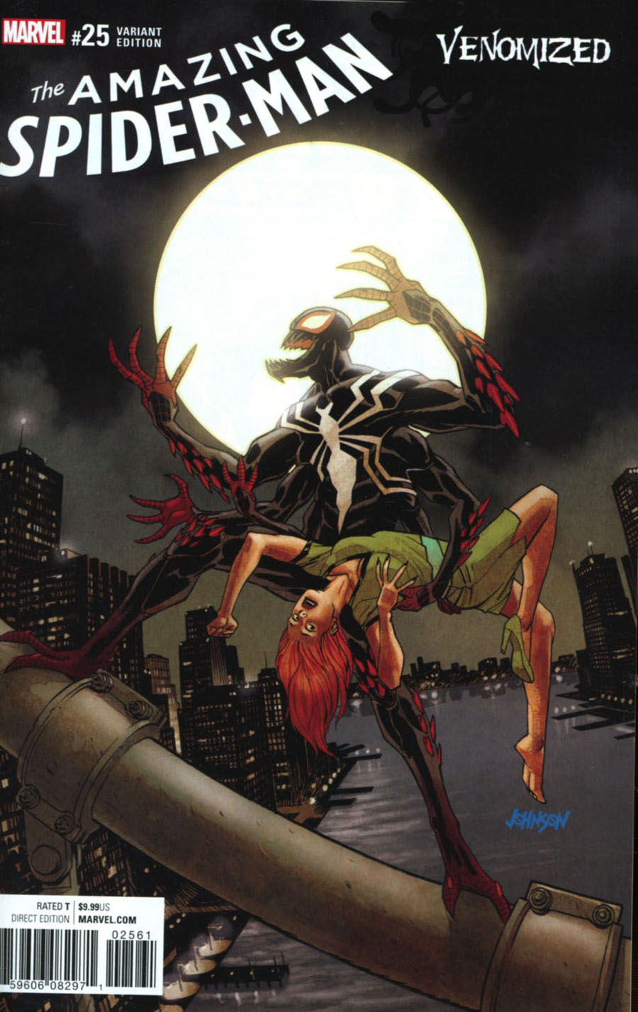 Amazing Spider-Man Vol 4 #25 Cover C Variant Dave Johnson Venomized Cover