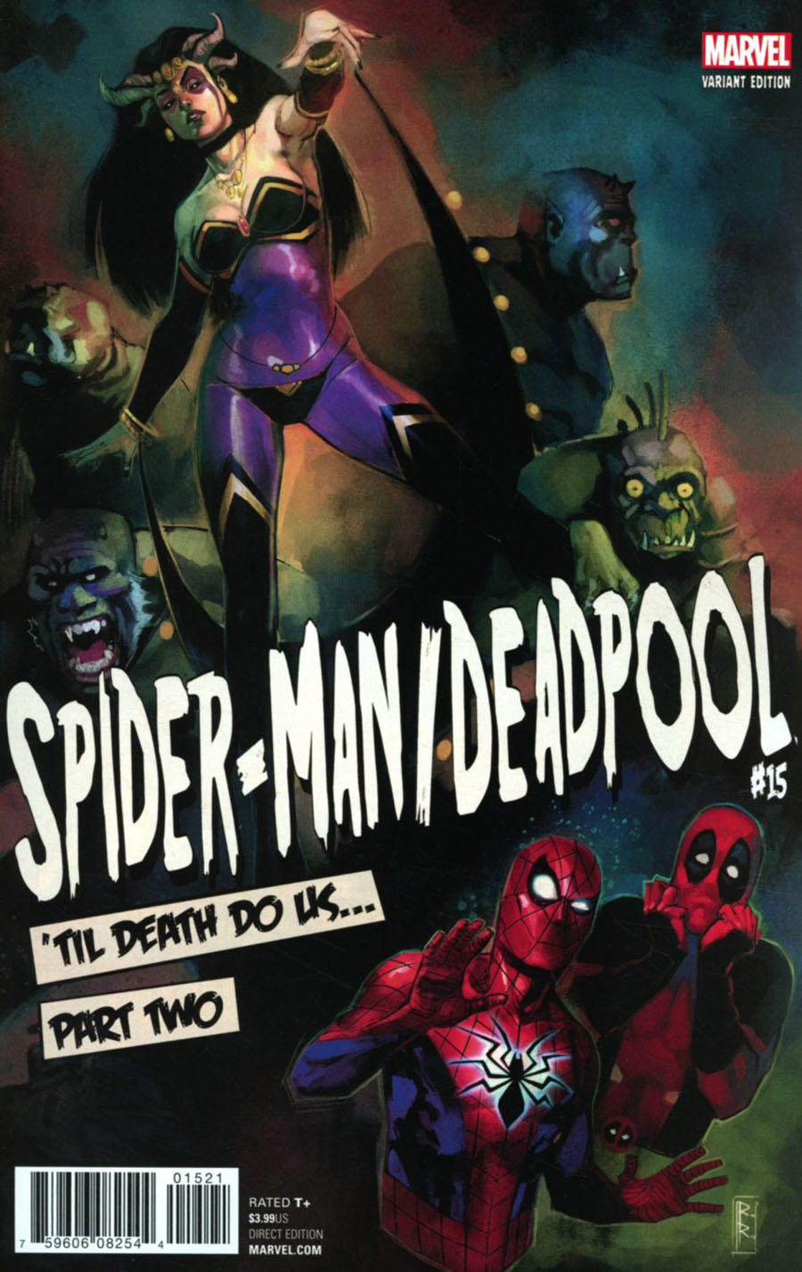 Spider-Man Deadpool #15 Cover B Variant Rod Reis Poster Cover (Til Death Do Us Part 2)