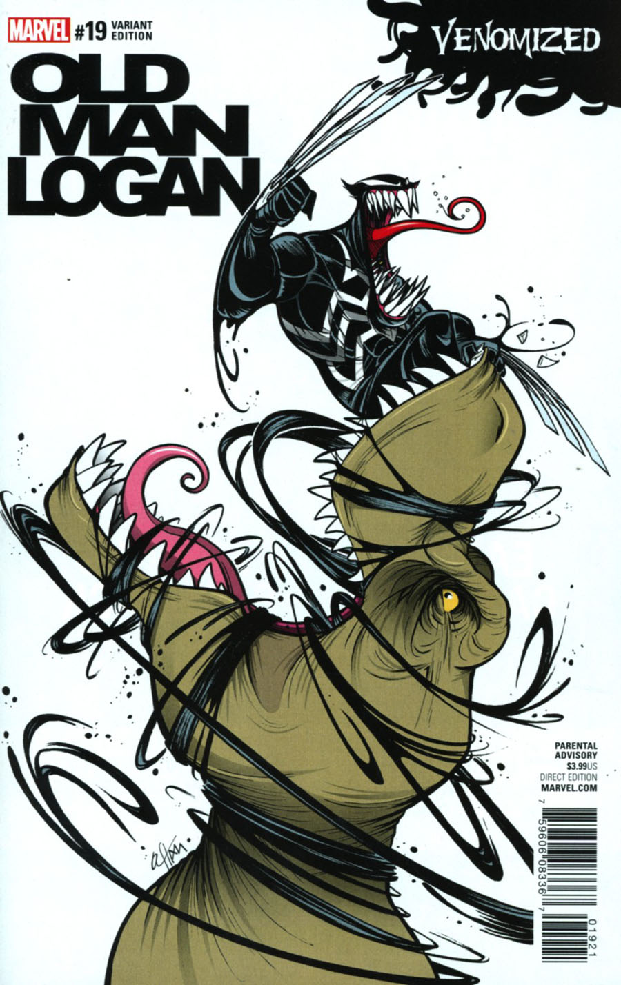 Old Man Logan Vol 2 #19 Cover B Variant Gustavo Duarte Venomized Cover