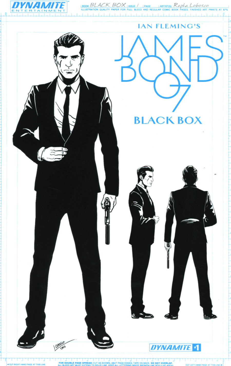 James Bond Vol 2 #1 Cover F Incentive Rapha Lobosco Artboard Variant Cover
